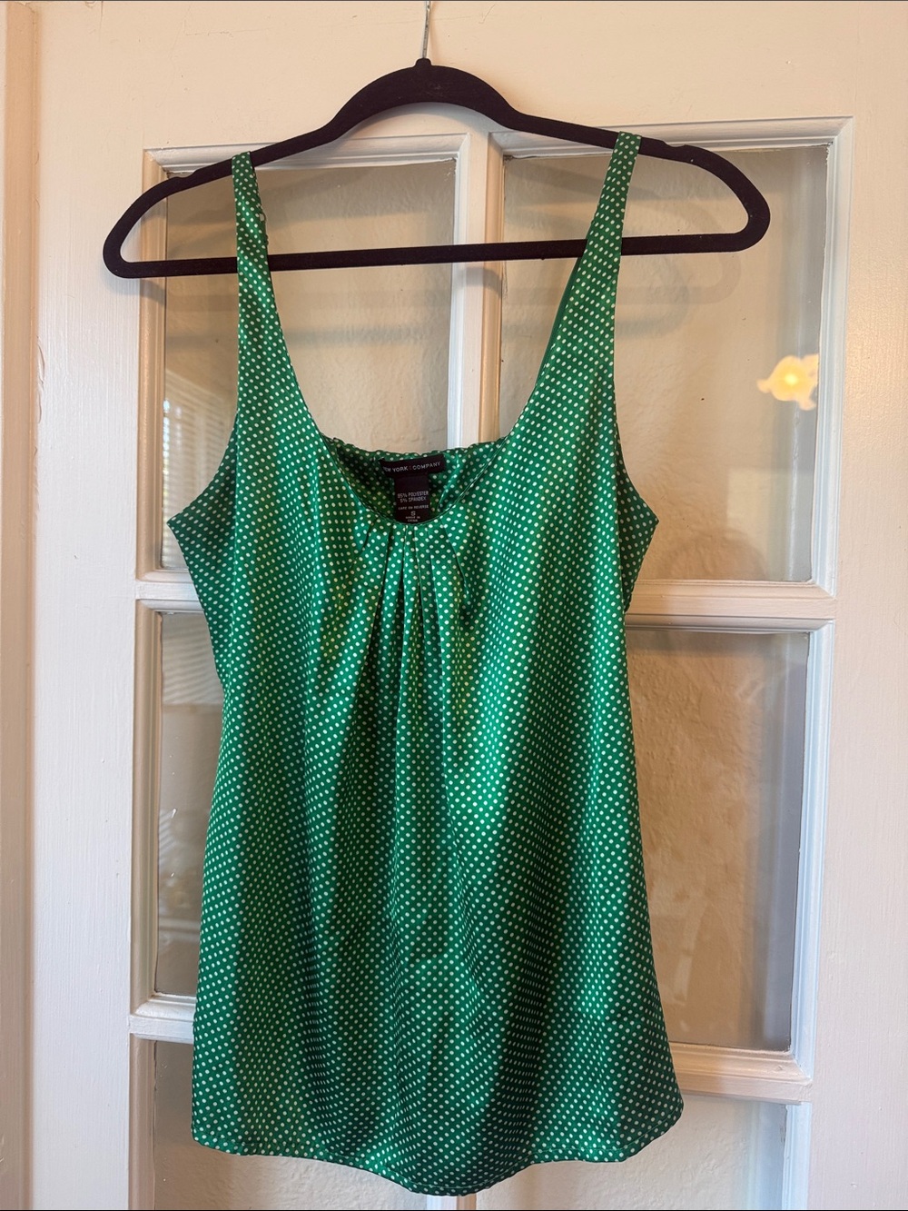 Y2K New York & Company Polka Dot Camisole Top